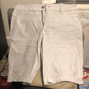 Lululemon Commission Shorts Light Gray Linen Look